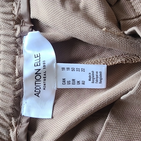 Addition Elle Long Summer Pants, brown, Size 18 - Picture 3 of 6